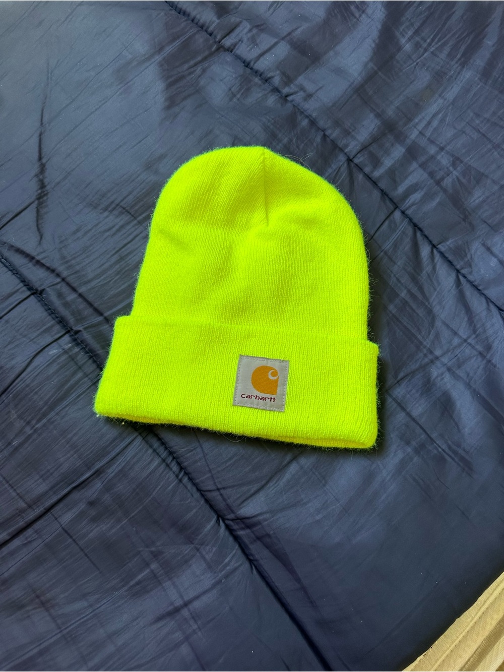 Carhartt Kids' High-Vis Yellow Cuffed Beanie
